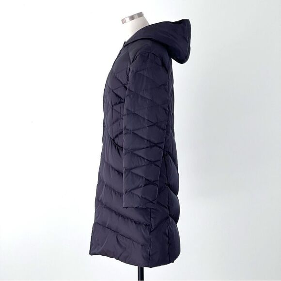 Larry Levine Quilted Puffer Down Long Coat Hooded Jacket - Picture 3 of 11